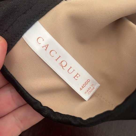 Cacique Lace Backsmoother Lighlty Lined Full Coverage Bra, size 44DDD - Picture 7 of 12